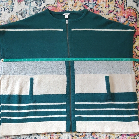 Caslon Wool Blend Oversized Poncho Sweater - Picture 2 of 7